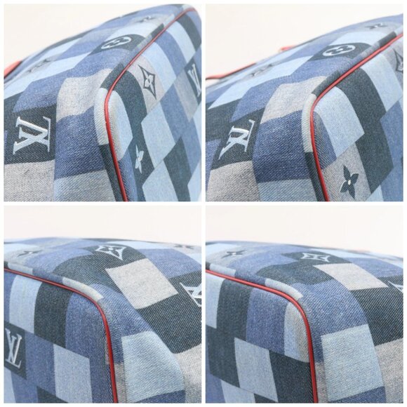 LOUIS VUITTON Monogram Denim Neverfull MM Tote Bag Blue M44981 LV Auth 22325S - Picture 16 of 16